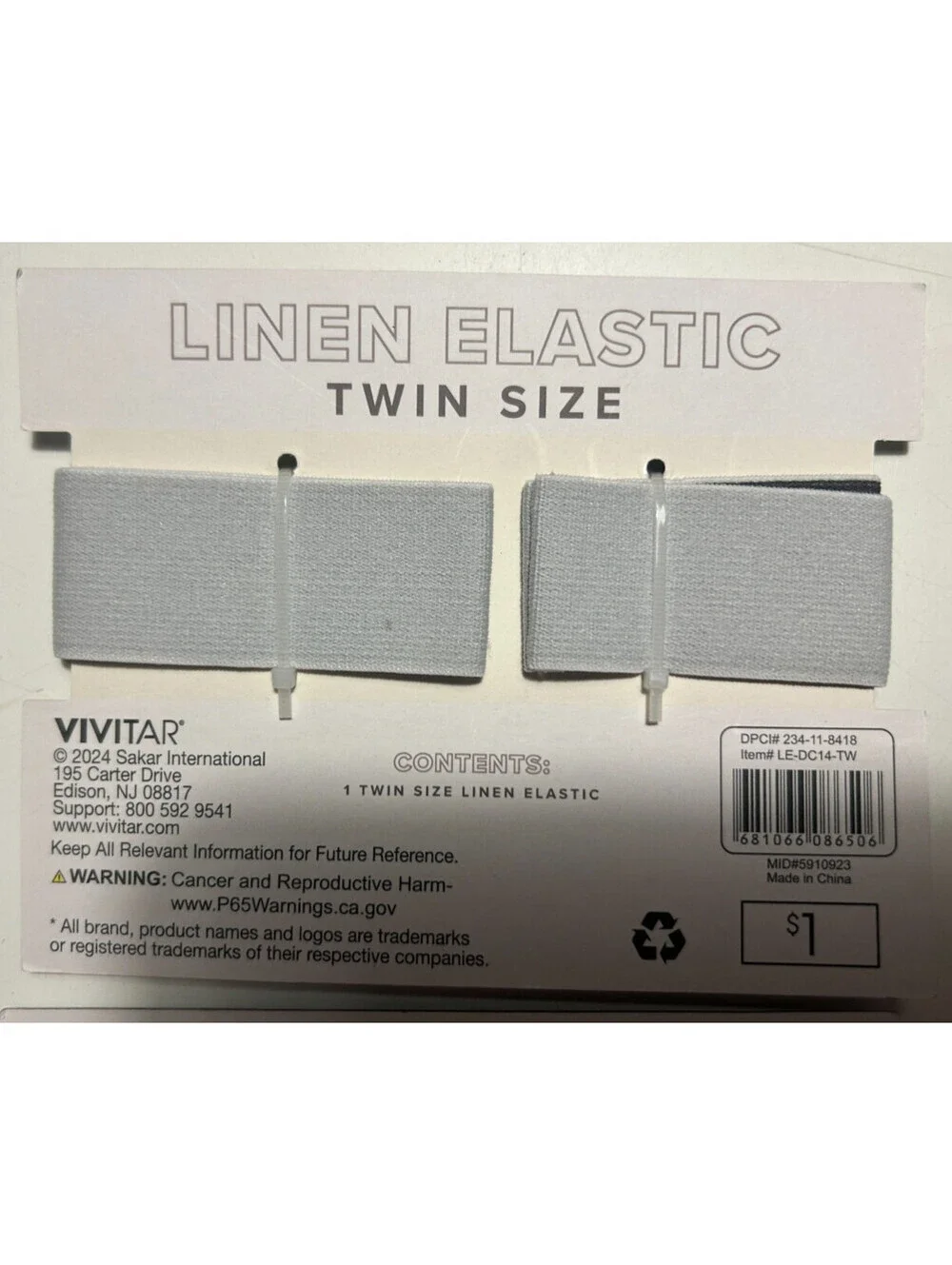 Target linen elastic
